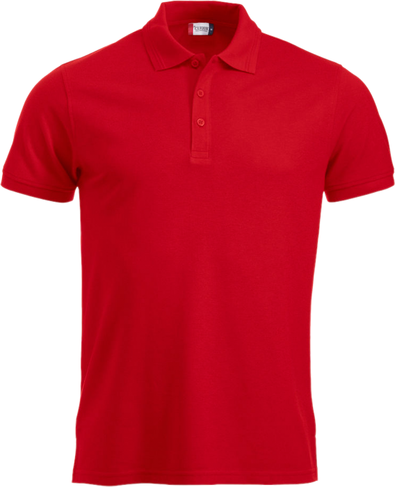 Clique - Manhatten Polo Tee Men - Rouge