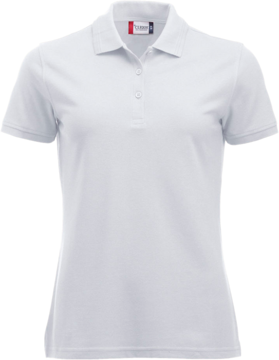 Clique - Manhatten Polo Tee Women - White