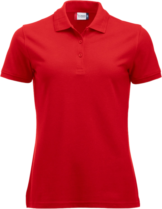 Clique - Manhatten Polo Tee Women - Rojo