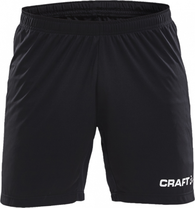 Craft - Progress Contrast Shorts Kids - Preto & vermelho