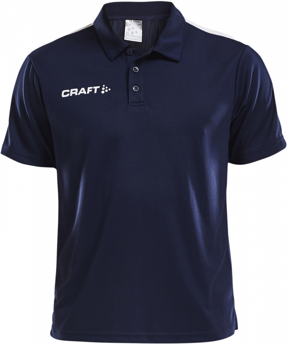 Craft - Progress Polo Pique Youth - Navy blue & white