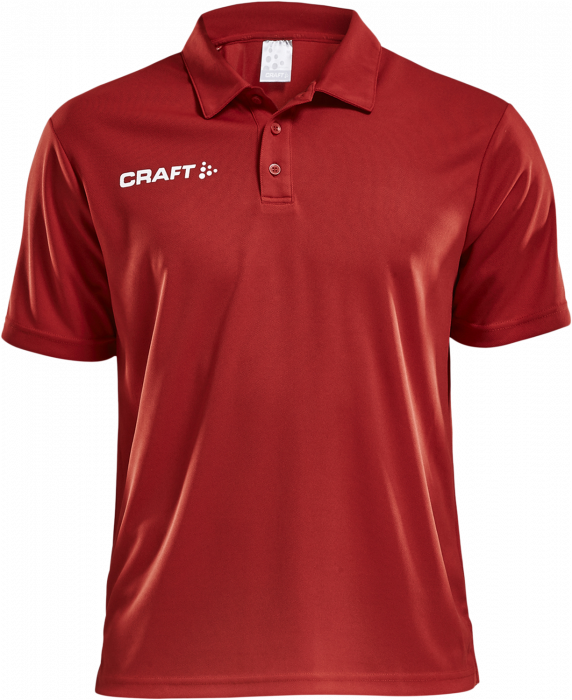 Craft - Progress Polo Pique Youth - Rojo & blanco