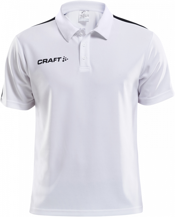 Craft - Progress Polo Pique Youth - Blanc & noir