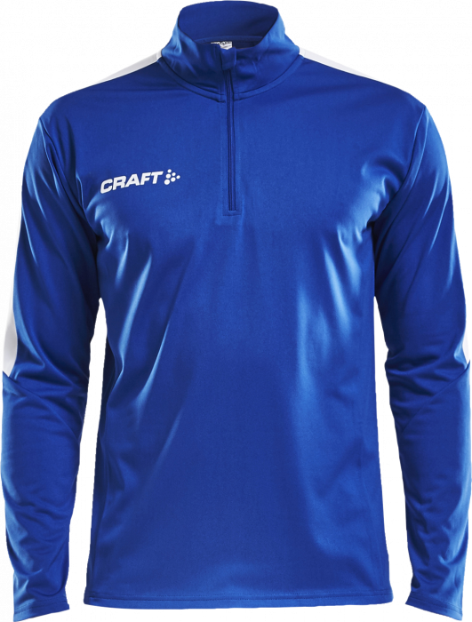 Craft - Progress Halfzip Herre - Blå & hvid