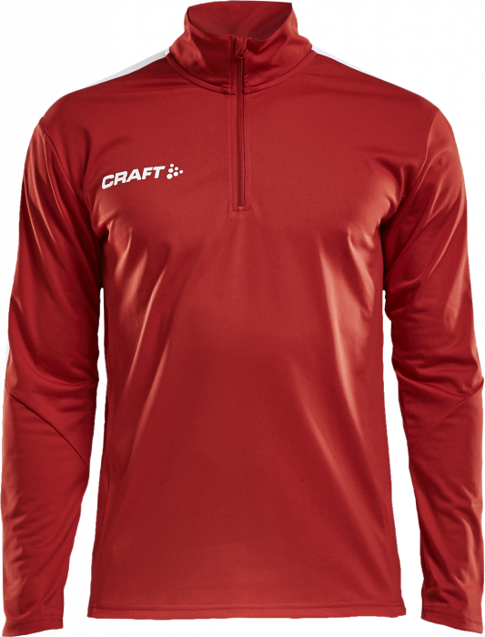 Craft - Progress Halfzip Men - Red & white