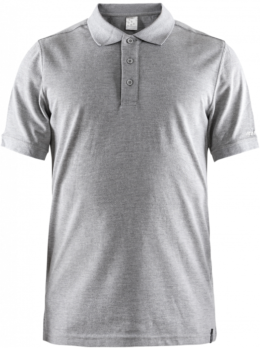 Craft - Casual Polo Pique M - Melange grey