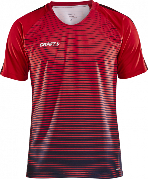 Craft - Pro Control Stripe Jersey Kids - Vermelho & dark red