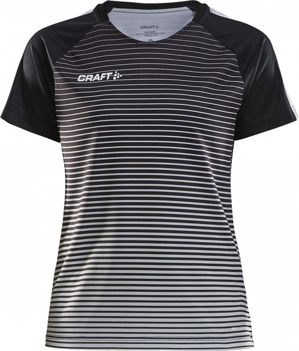 Craft - Pro Control Stripe Jersey Woman - Nero & grey