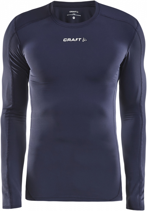 Craft - Pro Control Compression Long Sleeve Youth - Blu navy & bianco