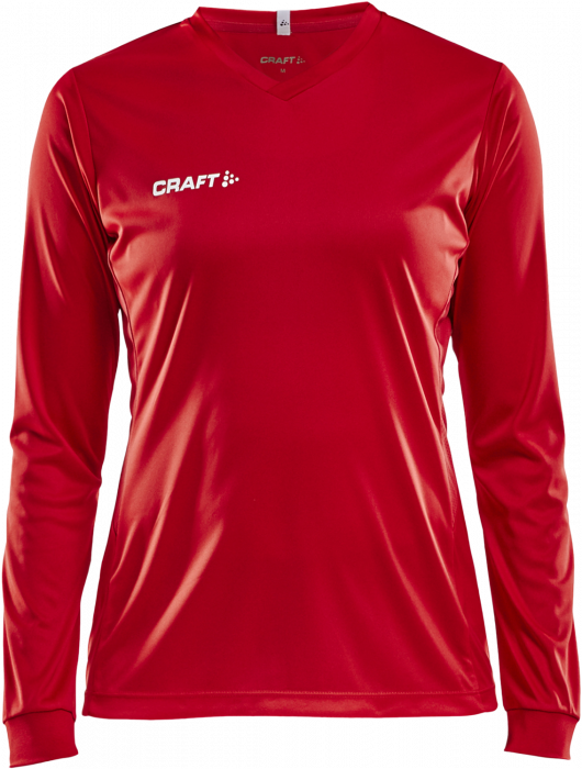 Craft - Squad Go Jersey Solid Ls Woman - Vermelho