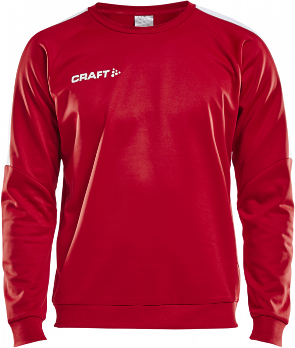 Craft - Progress R-Neck Sweather - Rosso & bianco