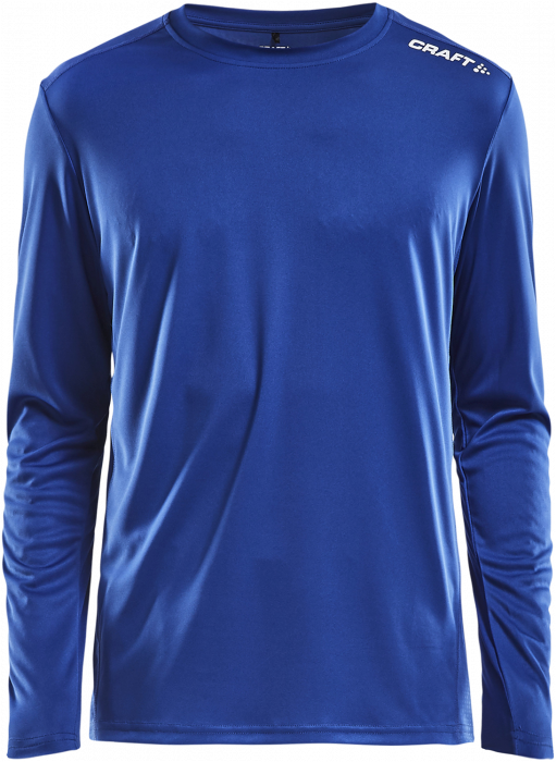 Craft - Rush Ls Tee Youth - Royal Blue & biały