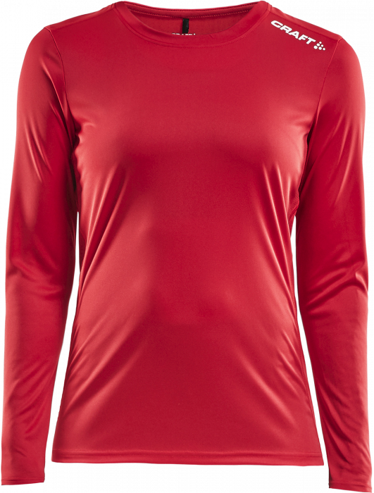 Craft - Rush Ls Tee Women - Rood & wit