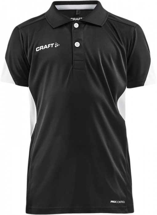 Craft - Pro Control Impact Polo Junior - Nero & bianco