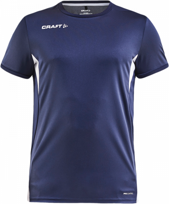 Craft - Pro Control Impact Tee Men - Navy blue & white