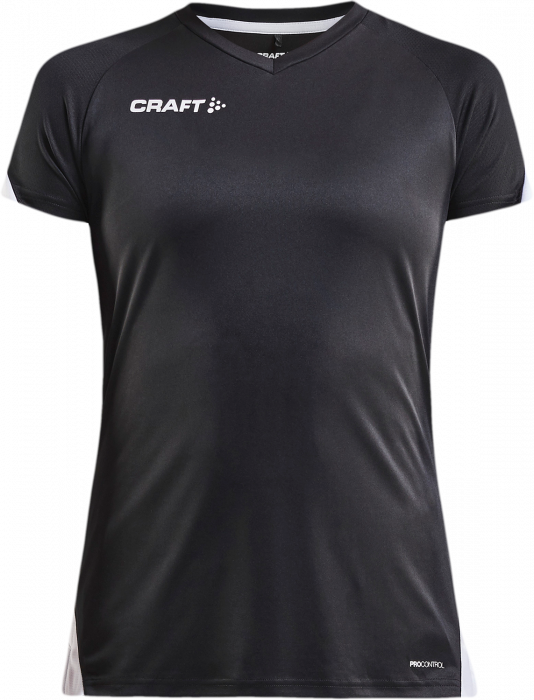 Craft - Pro Control Impact Tee Women - Negro & blanco