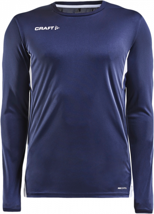 Craft - Pro Control Impact Longsleeve Jersey - Blu navy & bianco