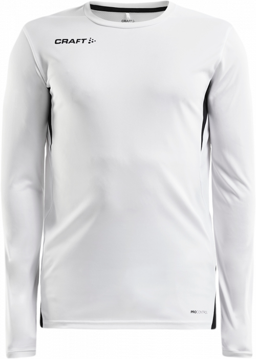 Craft - Pro Control Impact Longsleeve Jersey - Weiß & schwarz