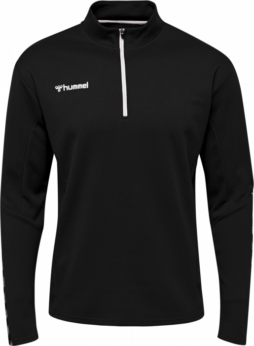 Hummel - Authentic Half-Zip Sweatshirt - Black & wit