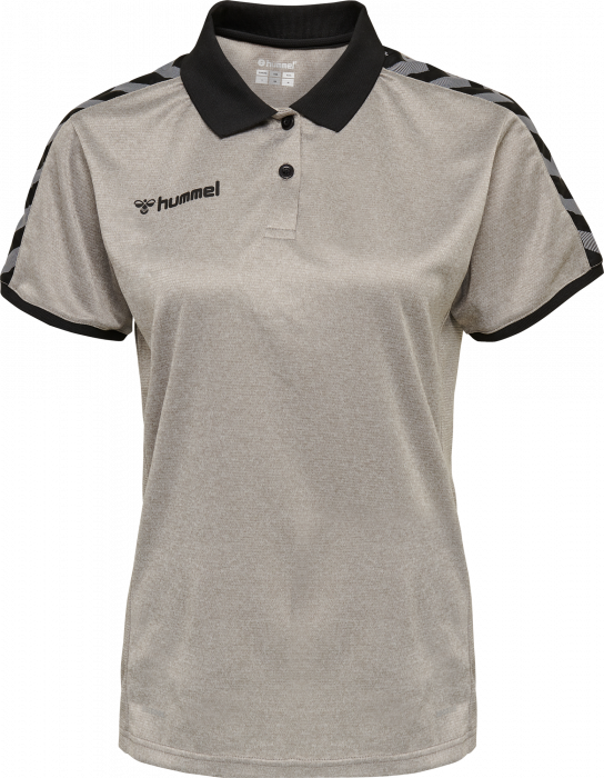 Hummel - Authentic Woman Functional Polo - Grey Melange & zwart