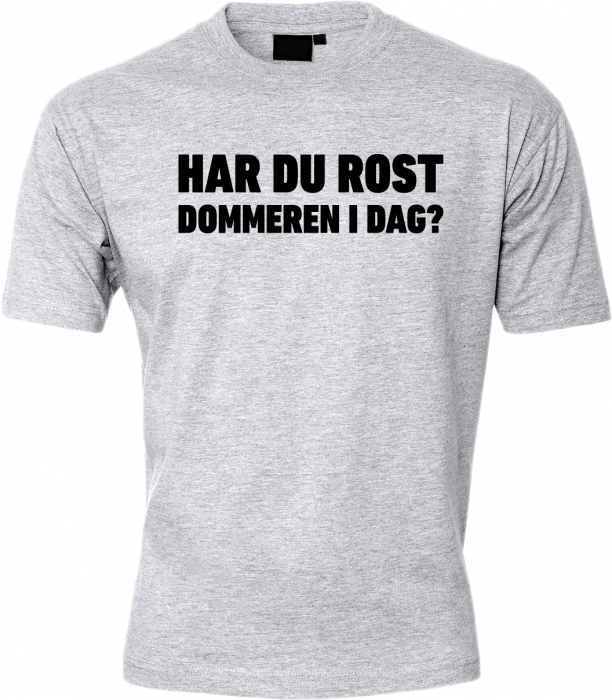 ID - Har Du Rost Dommeren I Dag T-Shirt - Snow Melange & sort