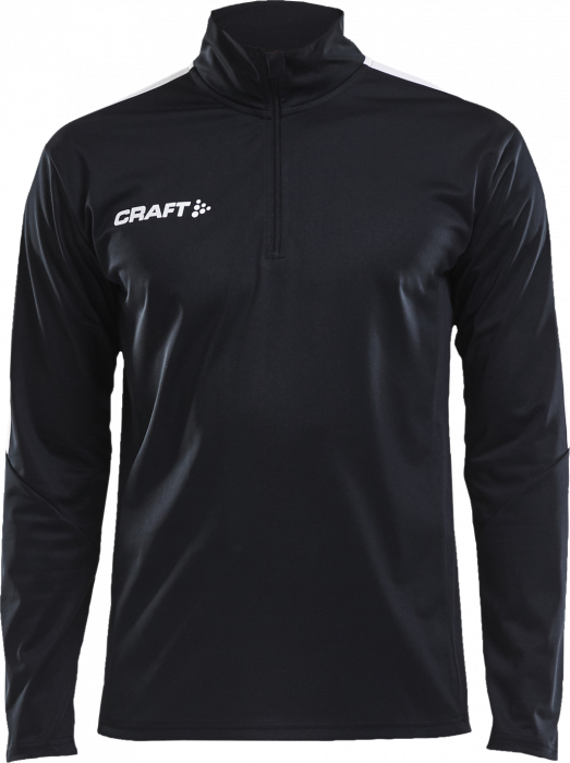 Craft - Progress Halfzip Junior - Schwarz & weiß