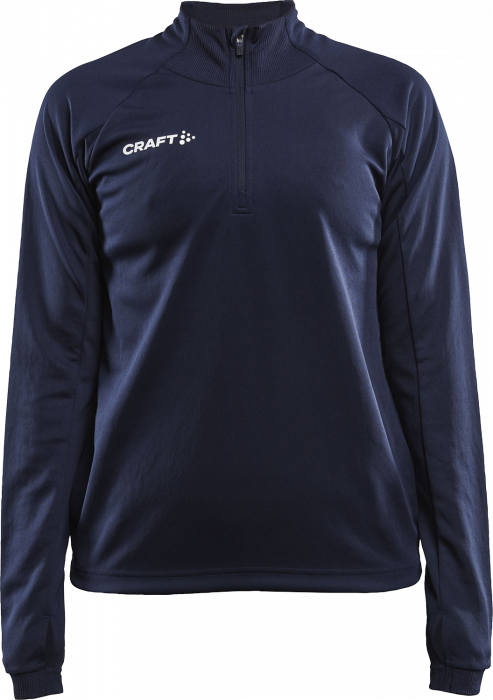 Craft - Evolve Shirt With Half Zip Woman - Azul-marinho