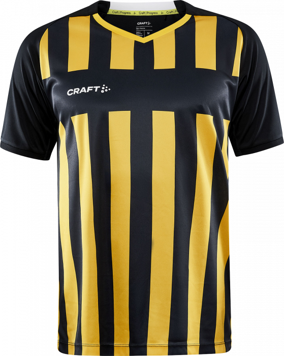 Craft - Progress 2.0 Stripe Jersey Junior - Noir & jaune