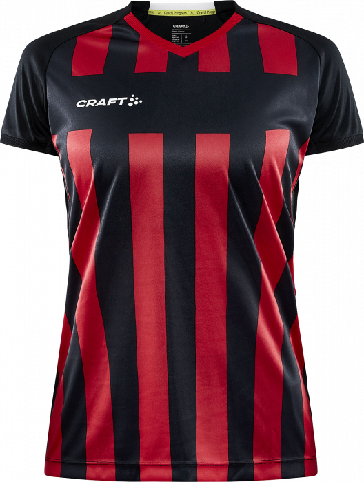 Craft - Progress 2.0 Stripe Jersey Woman - Noir & rouge