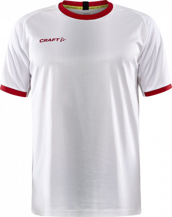 Craft - Progress 2.0 Graphic Jersey Junior - Branco & vermelho