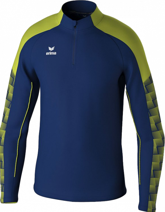 Erima - Evo Star Training Top Half Zip - New Navy & green gecko