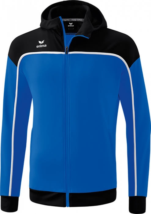 Erima - Change Training Jacket With Hood - New Royal & svart