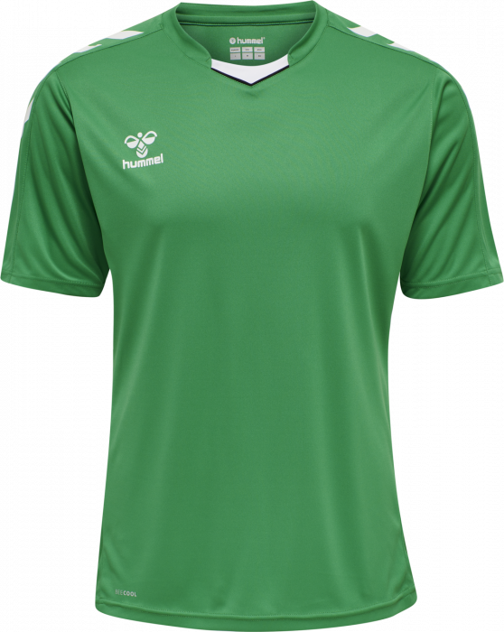 Hummel - Core Xk Poly Jersey Jr - Verde & blanco