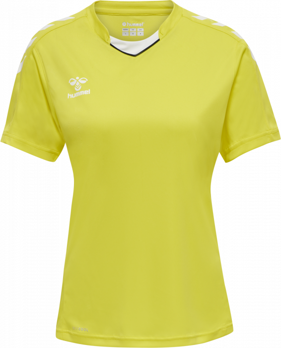 Hummel - Core Xk Poly Jersey Women - Blazing Yellow & blanc