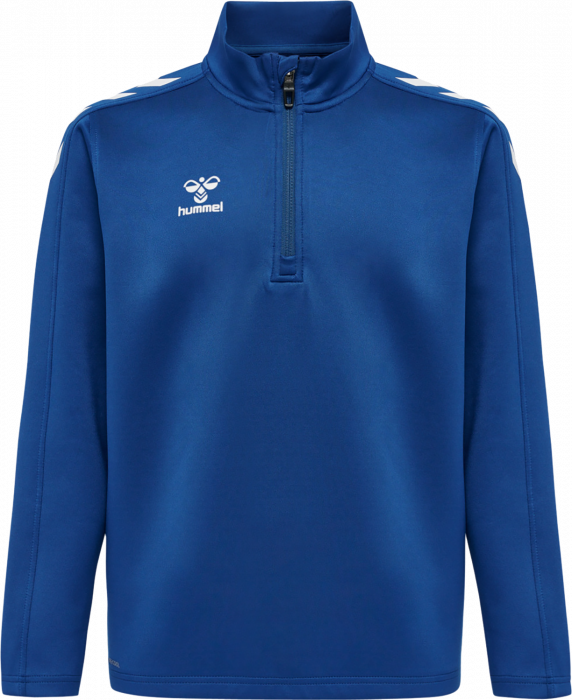 Hummel - Core Xk Half Zip Sweater Jr - True Blue & blanc