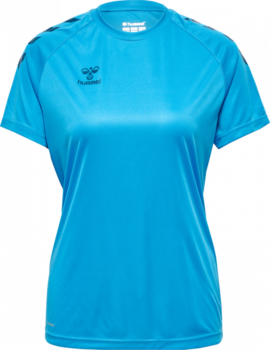 Hummel - Core Xk Poly T-Shirt Women - Blue danube & noir