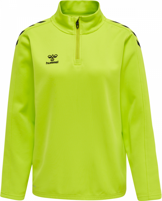 Hummel - Core Xk Half Zip Sweater Women - Lime & zwart