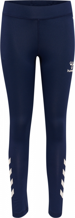 Hummel - Core Xk Tights Junior - Marine & weiß