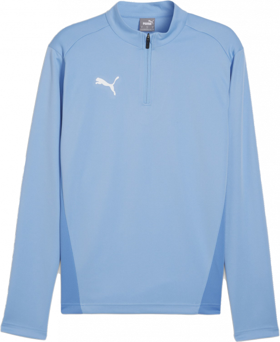 Puma - Team Goal Training Top With Half Zip Jr - Blu chiaro