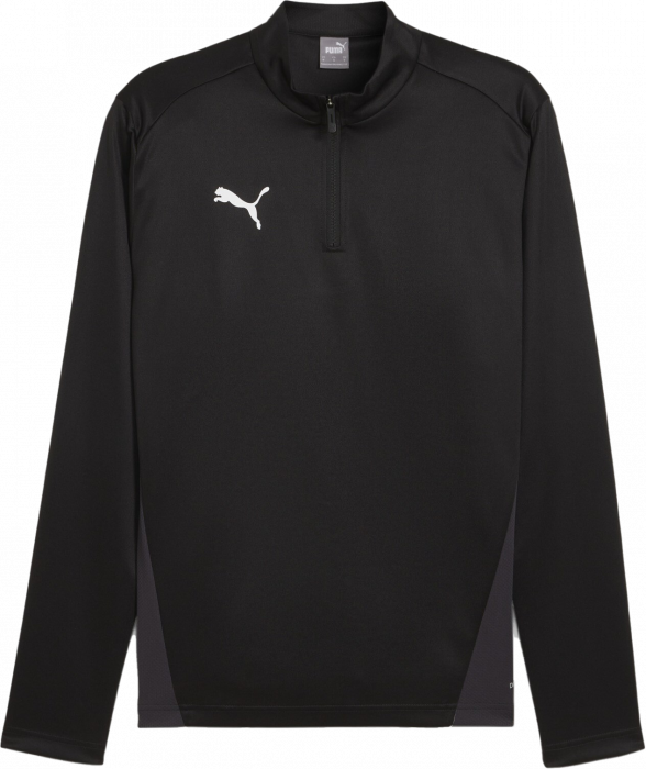 Puma - Team Goal Training Top With Half Zip Jr - Czarny