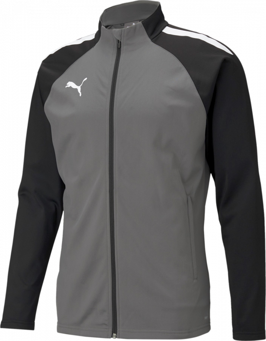 Puma - Teamliga Training Jacket Jr - Smoked Pearl & svart