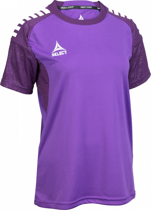 Select - Spain V25 Player Shirt S/s Women - Violet & blanc