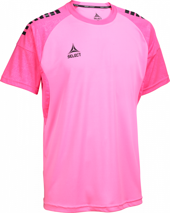 Select - Spain V25 Player Shirt S/s - Pink & czarny