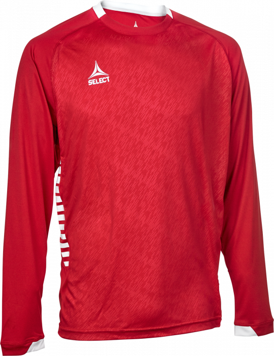 Select - Spain Long-Sleeved Playing Jersey - Czerwony & biały